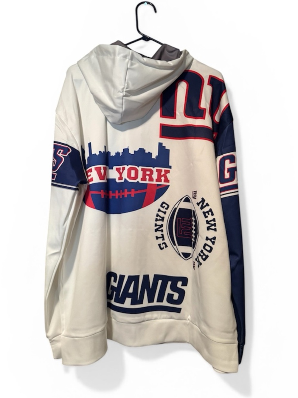 New York Giants Beige Full-Zip Hoodie - Picture 2 of 2
